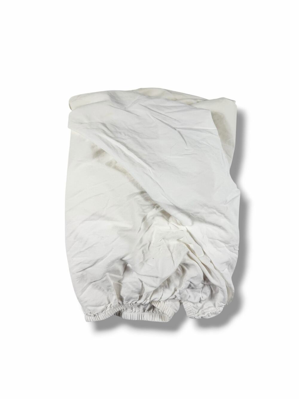 Organic Cotton White Fitted Crib Sheet GOTS Certified